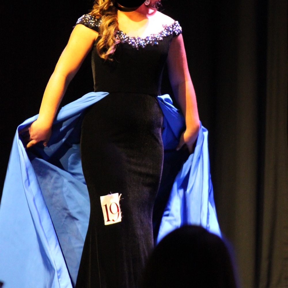 Custom made one of a kind pageant gown
